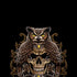 Skull and Owl by Sarah Richter iPhone XS Skin