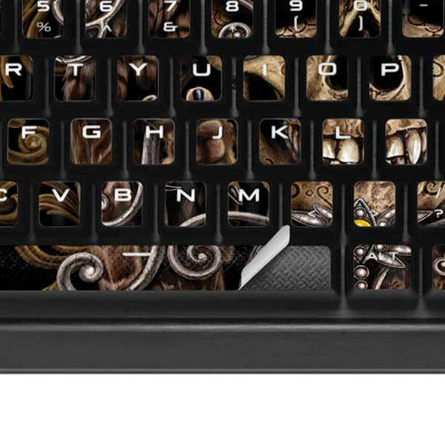 Skull and Owl by Sarah Richter K95 RGB PLATINUM Mechanical Gaming Keyboard Skin