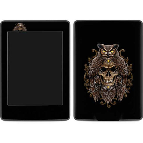 Skull and Owl by Sarah Richter Amazon Kindle Skin