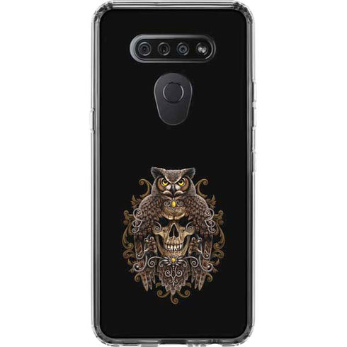 Skull and Owl by Sarah Richter LG K51/Q51 Clear Case