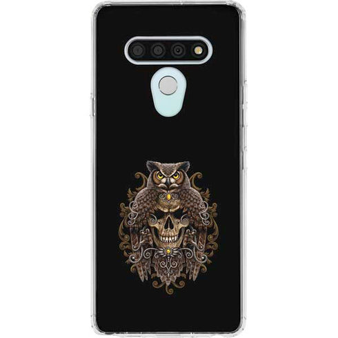 Skull and Owl by Sarah Richter LG Stylo 6 Clear Case