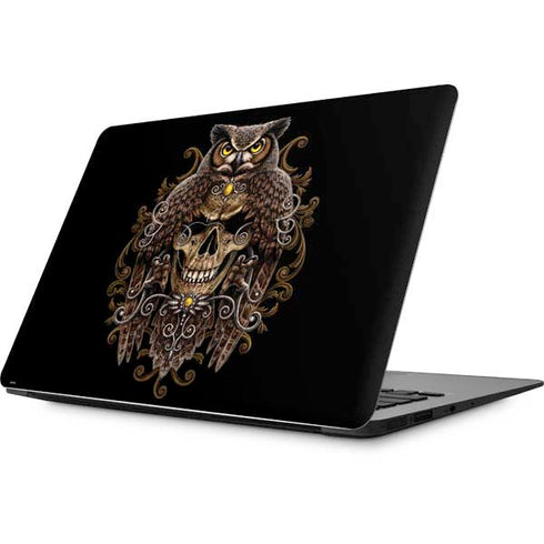 Skull and Owl by Sarah Richter Apple MacBook Skin