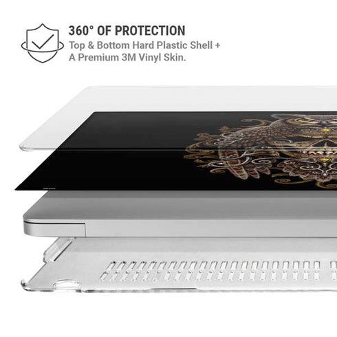 Skull and Owl by Sarah Richter MacBook Pro 13in (2020) Case plus Skin