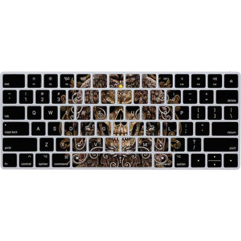 Skull and Owl by Sarah Richter Magic Keyboard Skin
