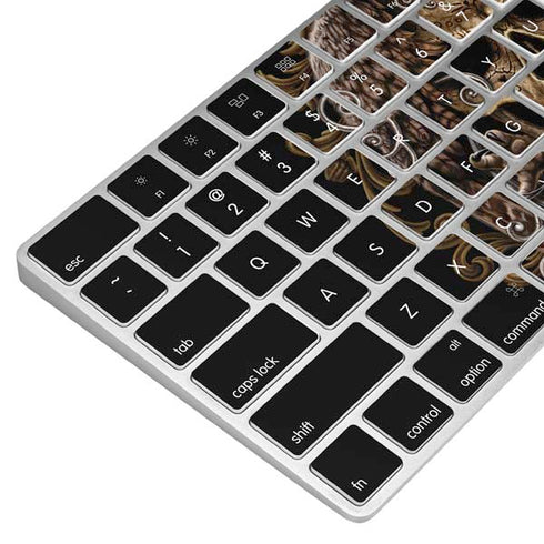 Skull and Owl by Sarah Richter Magic Keyboard Skin