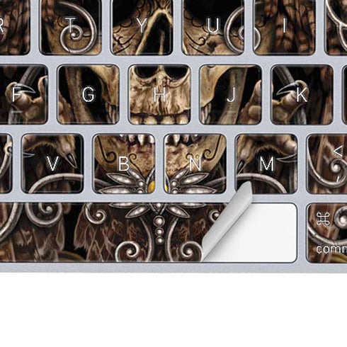 Skull and Owl by Sarah Richter Magic Keyboard Skin