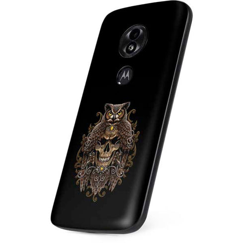 Skull and Owl by Sarah Richter Moto E5 Play Skin