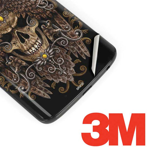 Skull and Owl by Sarah Richter Moto G6 Skin