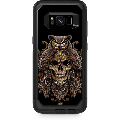 Skull and Owl by Sarah Richter Otterbox Commuter Galaxy Skin