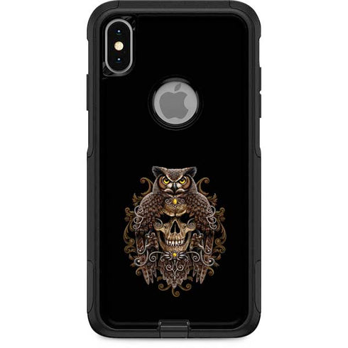 Skull and Owl by Sarah Richter Otterbox Commuter iPhone Skin