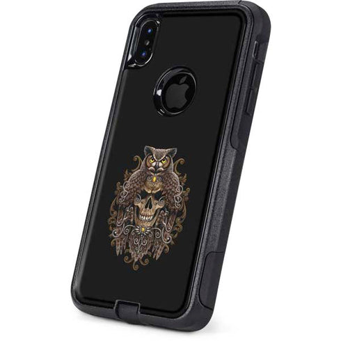 Skull and Owl by Sarah Richter Otterbox Commuter iPhone Skin