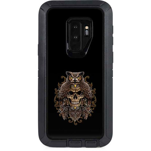 Skull and Owl by Sarah Richter Otterbox Defender Galaxy Skin