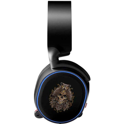 Skull and Owl by Sarah Richter SteelSeries Arctis 5 Skin