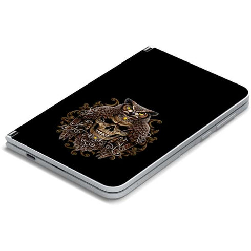 Skull and Owl by Sarah Richter Surface Duo Skin