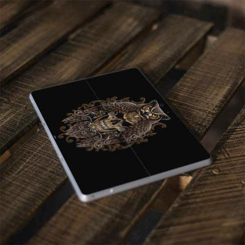 Skull and Owl by Sarah Richter Surface Go Skin