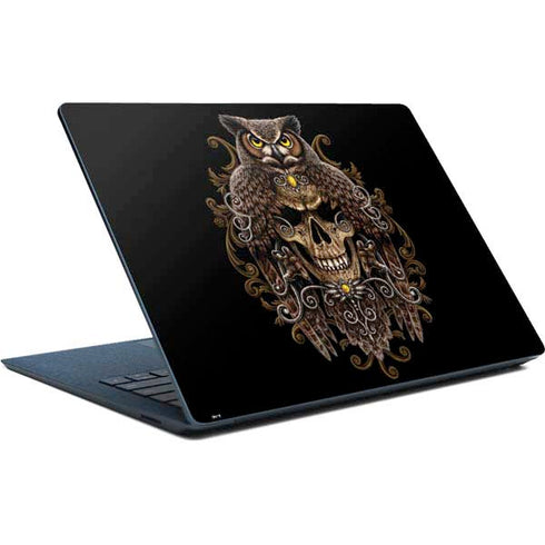 Skull and Owl by Sarah Richter Surface Laptop Skin