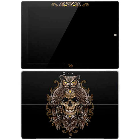 Skull and Owl by Sarah Richter Surface Pro 3 Skin