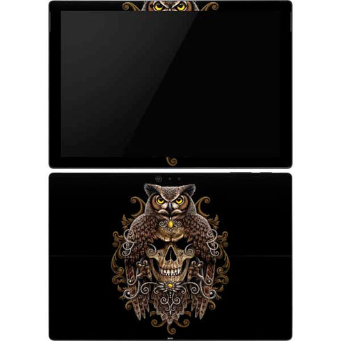 Skull and Owl by Sarah Richter Surface Pro 6 Skin