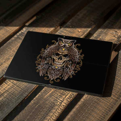 Skull and Owl by Sarah Richter Surface Pro 6 Skin