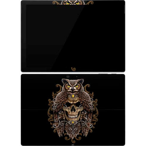 Skull and Owl by Sarah Richter Surface Pro 7 Skin