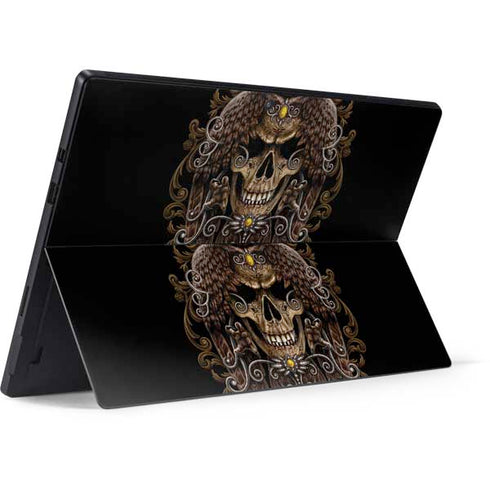 Skull and Owl by Sarah Richter Surface Pro 7 Skin