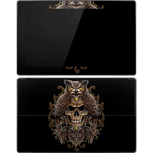 Skull and Owl by Sarah Richter Surface Pro Tablet Skin