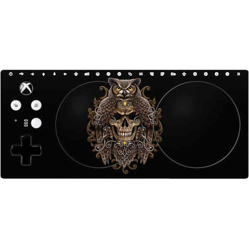 Skull and Owl by Sarah Richter Xbox Adaptive Controller Skin