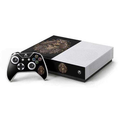 Skull and Owl by Sarah Richter Xbox One S All-Digital Edition Bundle Skin