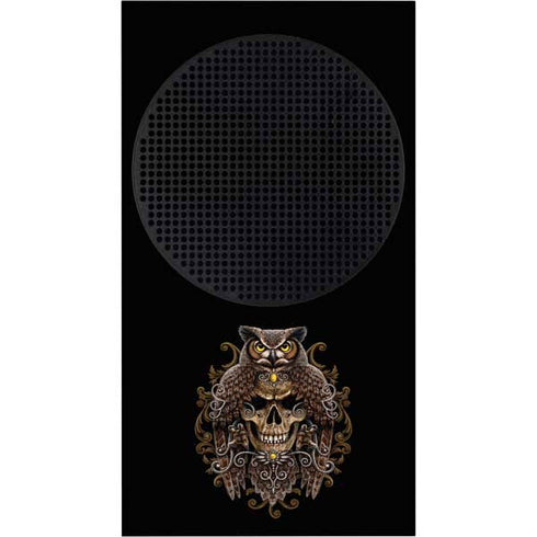Skull and Owl by Sarah Richter Xbox Series S Console Skin