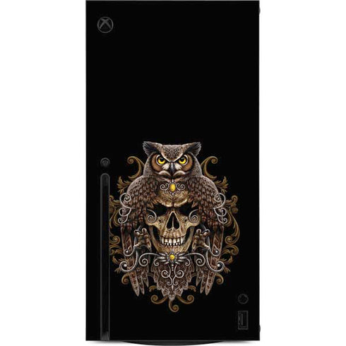 Skull and Owl by Sarah Richter Xbox Series X Console Skin