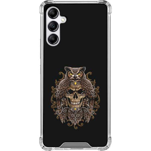 Skull and Owl by Sarah Richter Galaxy A15 5G Clear Case