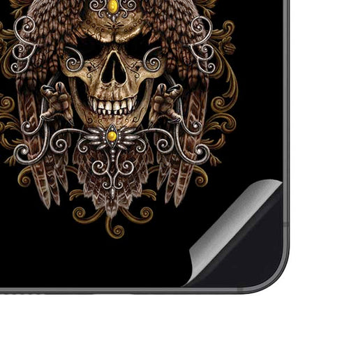 Skull and Owl by Sarah Richter Galaxy S23 FE Skin