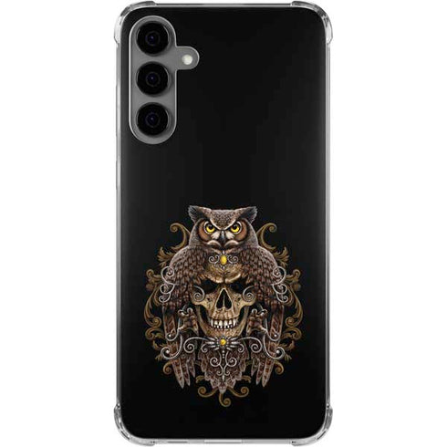 Skull and Owl by Sarah Richter Galaxy S24 Plus Clear Case