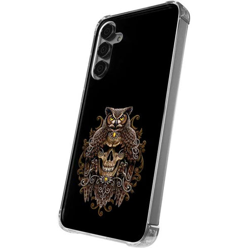 Skull and Owl by Sarah Richter Galaxy S24 Plus Clear Case