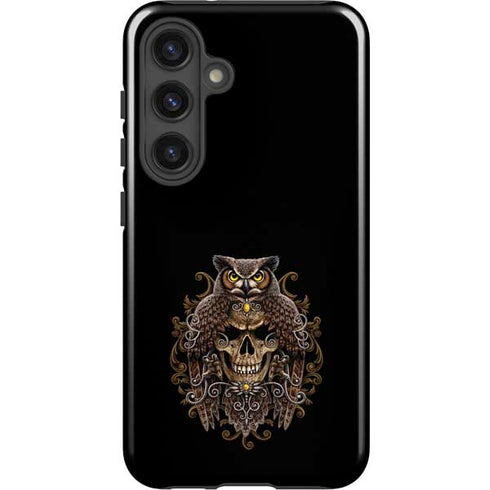 Skull and Owl by Sarah Richter Galaxy S24 Plus Impact Case