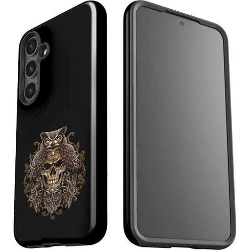 Skull and Owl by Sarah Richter Galaxy S24 Plus Impact Case