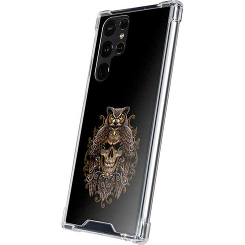 Skull and Owl by Sarah Richter Galaxy S24 Ultra Clear Case