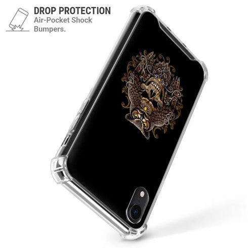 Skull and Owl by Sarah Richter iPhone XR Clear Case