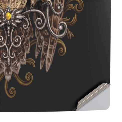 Skull and Owl by Sarah Richter PS5 Slim Disk Console Skin