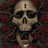 Liquid Blue Skull Entwined with Roses Nintendo 2DS XL (2017) Skin
