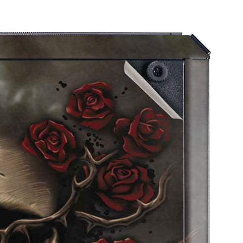 Liquid Blue Skull Entwined with Roses Cooler Master MasterBox Q300L Mini Tower Skin