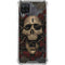 Liquid Blue Skull Entwined with Roses Galaxy A12 Clear Case