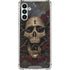 Liquid Blue Skull Entwined with Roses Galaxy A13 5G Clear Case