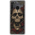 Liquid Blue Skull Entwined with Roses Galaxy A21 Clear Case
