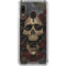 Liquid Blue Skull Entwined with Roses Galaxy A30 Clear Case