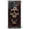 Liquid Blue Skull Entwined with Roses Galaxy A52 5G Clear Case