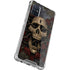 Liquid Blue Skull Entwined with Roses Galaxy A71 5G Clear Case
