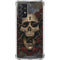 Liquid Blue Skull Entwined with Roses Galaxy A72 5G Clear Case