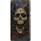 Liquid Blue Skull Entwined with Roses Galaxy Note 10 Pro Case