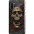 Liquid Blue Skull Entwined with Roses Galaxy Note 10 Pro Case